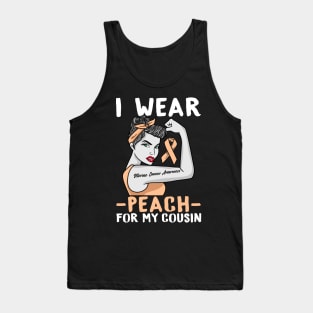 I Wear Peach - Uterine Cancer Awareness T-Shirt Tank Top